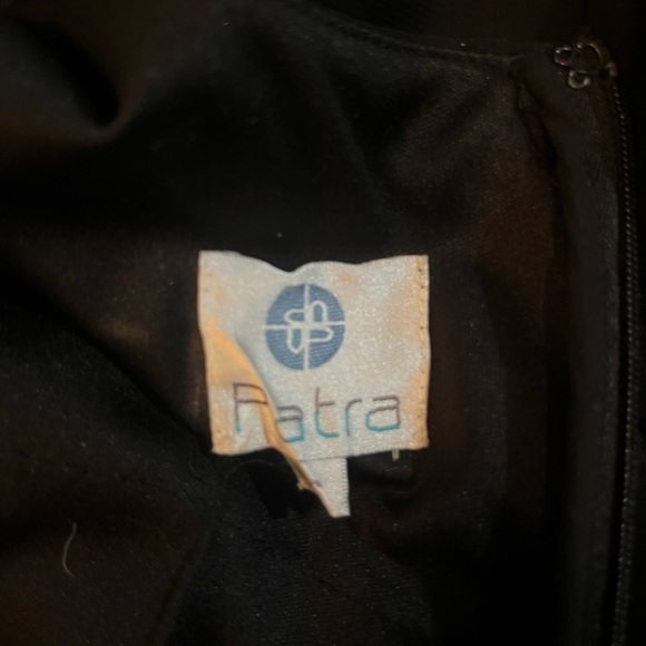 Patra Black Tiered Beaded Mini Dress Flapper Size 6 - Picture 3 of 6